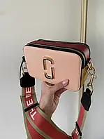 Marc Jacobs Snapshot Pink / Yellow LOGO высокое качество женские сумочки и клатчи высокое качество