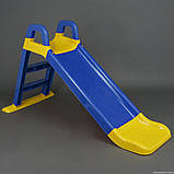 Дитяча гірка DOLONI 146 см СІНЕ-ЖЕЛТАЯ (0140/03), фото 7