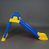 Дитяча гірка DOLONI 146 см СІНЕ-ЖЕЛТАЯ (0140/03), фото 8