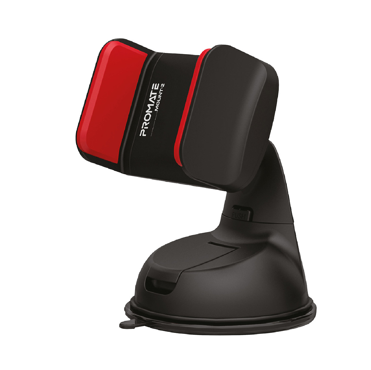 Автотримач із затискачем Promate Mount-2 Black/Red (Уцінка) (ch_mount-2.black/red)