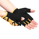 Рукавиці для фітнесу рукавички спортивні Tapout 168514 розмір S Yellow-Black, фото 2