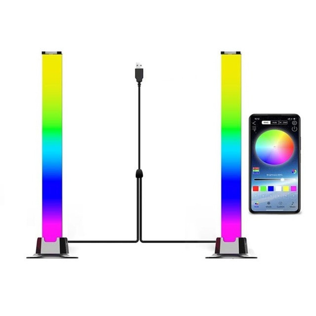 Світлодіодний USB Bluetooth світильник подвійна RGB панель Symphony