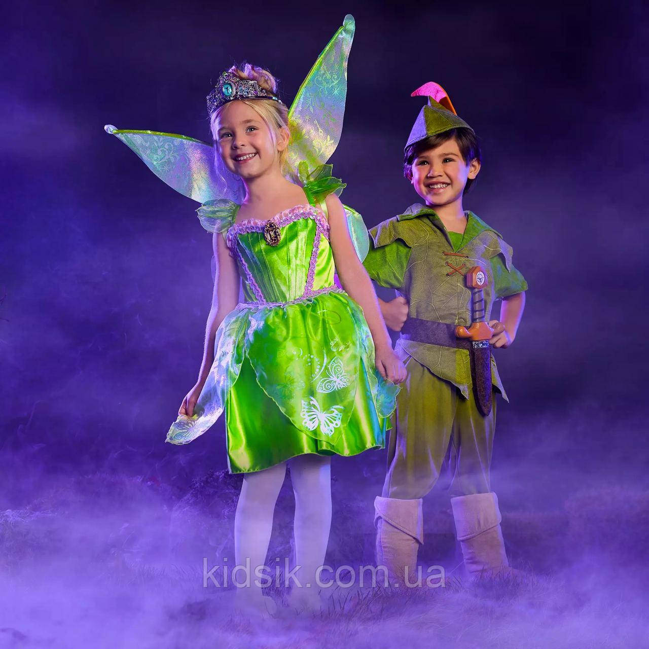 Карнавальний костюм, сукня феї Дінь-Дінь + крильця Дісней / Disney 2023 Tinker Bell – Peter Pan
