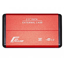 Кишеня зовнішня Frime для HDD/SSD 2.5" SATA USB3.0 Red