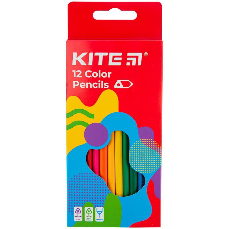 Олівці кольорові тригранні Kite Fantasy K22-053-2, 12 кольорів