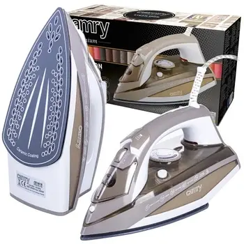 Праска з парою Camry CR 5018 — 3000 Вт, керамічна підошва, вертикальне відпарювання, автовимкнення