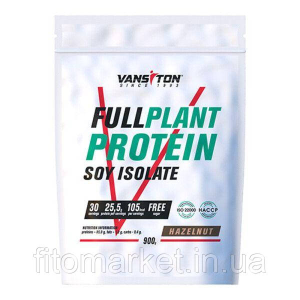 Протеїн Соєвий ізолят Full Plant protein Лісовий горіх Вансітон 900 г