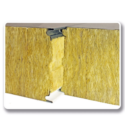 Стеновая сэндвич-панель (минеральная вата) термозамок - фото 1 - id-p1829124392