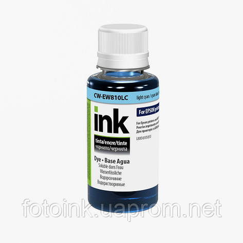 Чорнила ColorWay для Epson L1800, L800, L810, L850, light cyan, 100 ml, EW810, фото 1