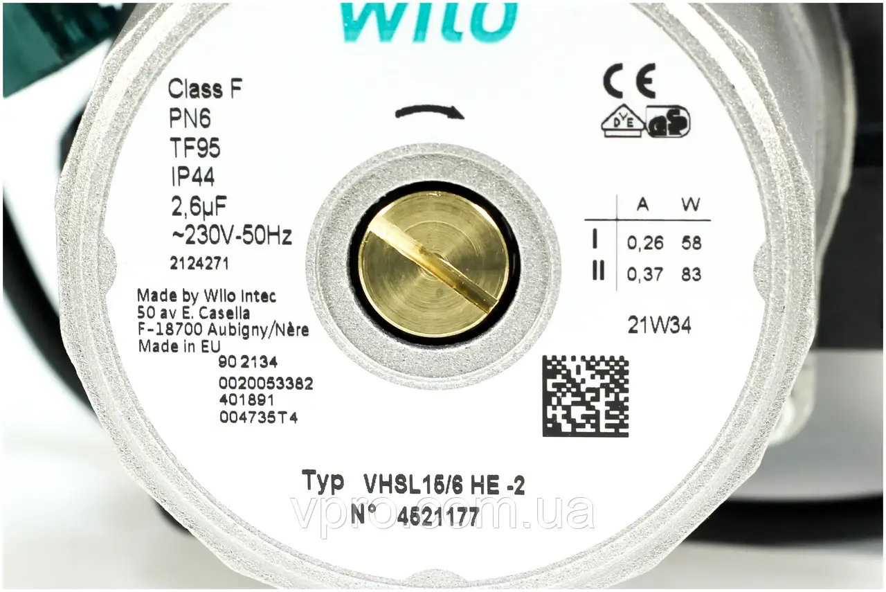 Насос Wilo VHSL 15/6 HE-2-12 для электрического котла Protherm Скат 6 ...
