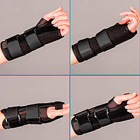 Бандаж на променево-зап'ястковий суглоб і великий палець Lesko SD-59 Left S фіксатор з алюмінієвими вставками 5 шт., фото 4