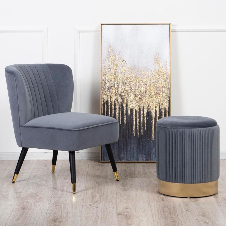 Крісло Рейн сіре ТМ Prestol