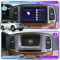 Штатна магнітола Lesko для Lexus LX II Рестайлінг 2002-2007 екран 10" 1/16Gb Wi-Fi GPS Base Лексус 5 шт., фото 3