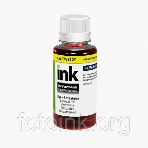 Чорнила ColorWay для Epson L1800, L800, L810, L850, yellow, 100 ml, EW810, фото 1