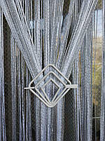 Шпилька для штор ниток квадратна біла міцний пластик