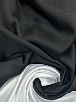 Ткань Атлас Манго черного цвета