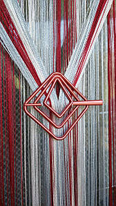 Шпилька для штор ниток квадратна червона міцний пластик