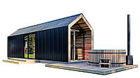 Барнхаус с баней 11,0х2,9м Sauna Barn House 05 от производителя ThermoWood Production