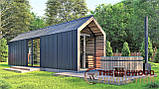 Барнхаус з банею 11,0х2,9м Sauna Barn House 05 від виробника ThermoWood Production, фото 6