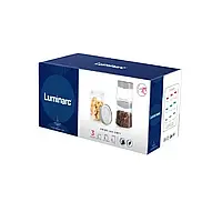 Банки для сыпучих Luminarc SWING Q6631 набор 3шт 0,5 0,75 1л