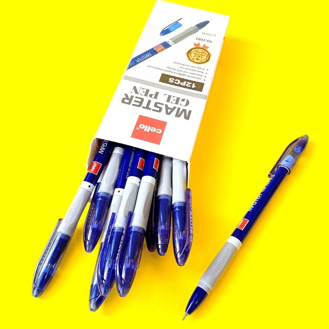 Ручка гелева Cello Master GEL, колір синий CL-1801