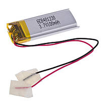 LiPo 100 mAh, 3,7V, 4x12,5x30,5мм (GEB) аккумулятор литий-полимерный) GEB