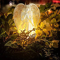 Декоративный садовый светильник на солнечной батарее Ангел LED