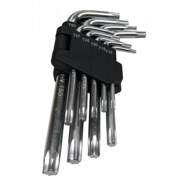 Набір ключів TORX 9 шт., Зірочка VERKE V35500, фото 1