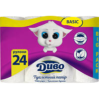 Туалетная бумага Диво Basic 2 слоя 24 рулона (4820003836712)