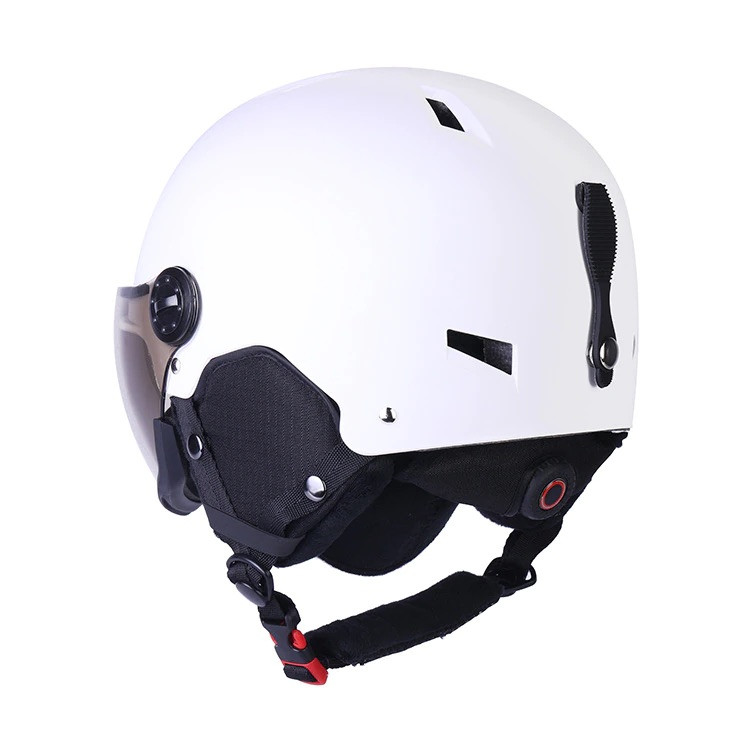 Зимний горнолыжный шлем с защитными очками (визором) для катания на лыжах и сноуборде (B012024) - фото 5 - id-p1829886508