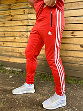 Весняні штани спортивні Adidas Червоний 3923О. Хіт!