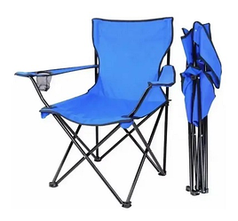 Крісло — стілець розкладний "рибальський" із чохлом/GP 4268/ГОЛУБИЙ