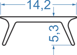 Розсіювач з полістиролу прозорий (А204, аналог)