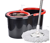 Комплект ведро и швабра с автоматическим отжимом (10л) Spin Mop 360 / Набор для уборки дома / Турбошвабра,SK