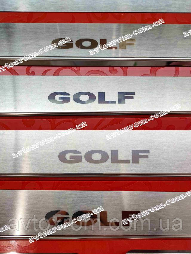 Накладки на пороги VOLKSWAGEN GOLF VI 5D *2008-2012рік Фольксваген ...