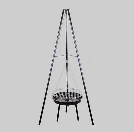 Підвісний вугільний міні гриль-барбекю TRIPOD GRILL, фото 1