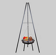 Підвісний вугільний міні гриль-барбекю TRIPOD GRILL, фото 4