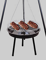 Підвісний вугільний міні гриль-барбекю TRIPOD GRILL, фото 5