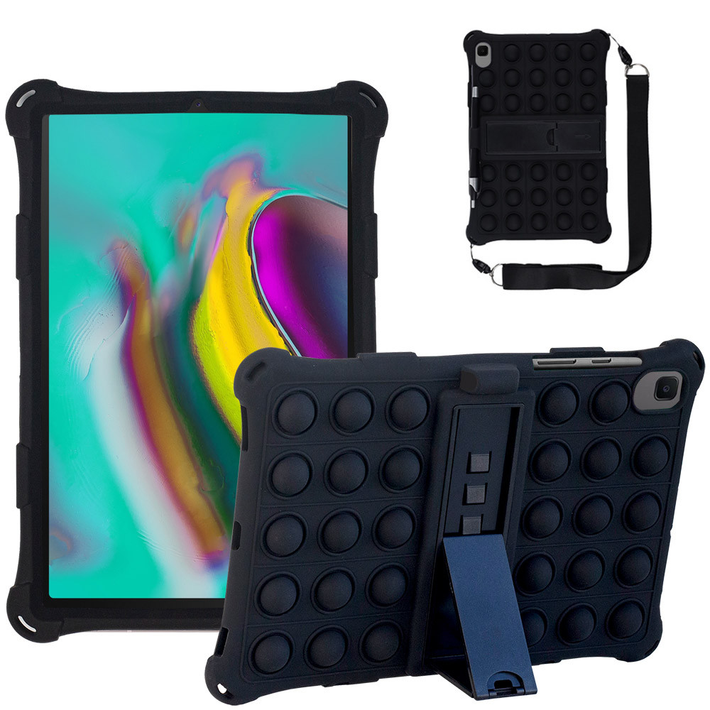 Силіконовыий чохол Galeo Pop It для Samsung Galaxy Tab S5e 10.5 (SM-T720, SM-T725) Black, фото 1
