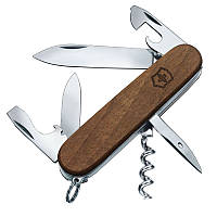 Ніж складаний, мультитул Victorinox Spartan Wood (91 мм, 10 функцій), дерево 1.3601.63