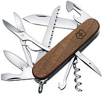 Ніж складаний, мультитул Victorinox Huntsman (91 мм, 13 функцій), дерево 1.3711.63