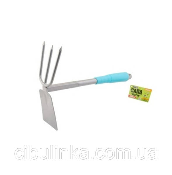 Тяпка "Нептун" із пластиковою ручкою 300*190*70 мм Mastertool, фото 1