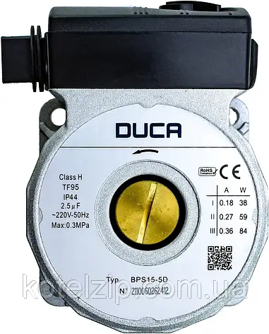 Циркуляційний насос Duca BPS для котла Bosch Gaz 6000, Buderus Logamax 87186457900, фото 1