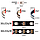 Світлодіодна стрічка WS2812B, RGB, IP65, 60 Світлодіодів/м, 5В, 1м, Чорна підкладка, фото 3