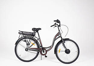 Електровелосипед Dorozhnik Akvamarin 2 (26" 36 V 500 W, 16000 Ah) ПЛАСТИКОВИЙ БОКС 2024р