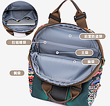 Рюкзак-сумка жіночий великий з малюнком Meizhidao, фото 5
