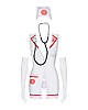 Комплект жіночий для рольових ігор, медсестра Obsessive EMERGENCY DRESS+stetoskop, фото 3