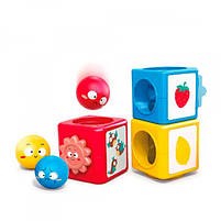 Сортер E7991 вивчення кольорів, фруктів, тварин, в коробці, 25-10-10,5см, фото 3