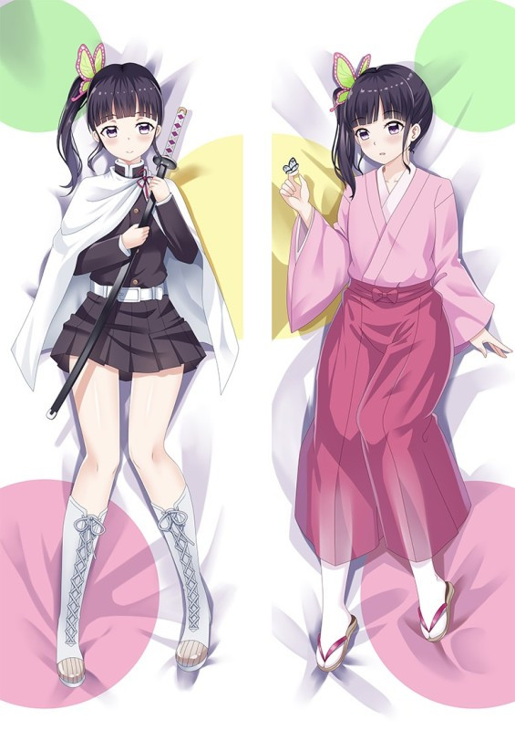 Дакімакура 150х50 см Канао Цуюрі Вбивця демонів Kimetsu no Yaiba Tsuyuri Kanao Подушка з наволочкою двостороння