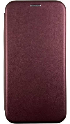 Шкіряний чохол-книжка Elegant book на ZTE Blade A31 Plus бордовий, фото 1
